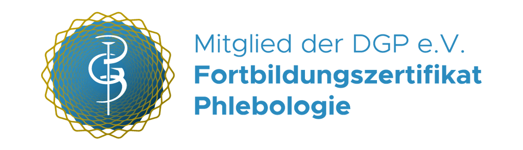 Fortbildungszertifikat Phlebologie: Mitglied der DGP e.V.